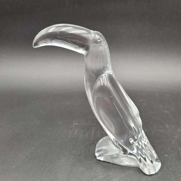 Baccarat Fine Crystal France Toucan Figurine Figure Sculpture No Box Singed - Picture 7 of 11